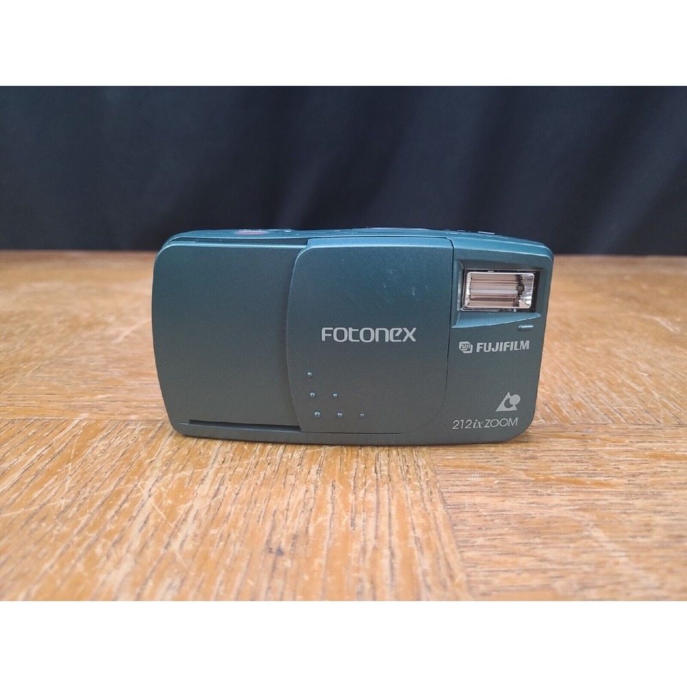 Vtg Fujifilm Fotonex 212ix Zoom Point‎ & Shoot APS Film Camera - Tested - Green